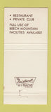 Matchbook Cover - Village Inn Banner Elk NC 30 Strike