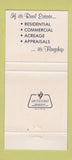 Matchbook Cover - Flagship Properties Real Estate 30 Strike