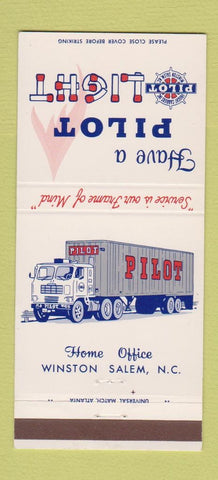 Matchbook Cover - Pilot Trucking Winston Salem NC 30 Strike