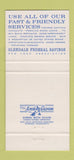Matchbook Cover - Glendale Federal Bank CA? 30 Strike
