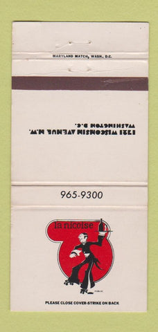 Matchbook Cover - La Nicoise Washington DC 30 Strike