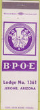 Matchbook Cover - Matchbook Cover Elks Club Jerome AZ