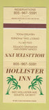 Matchbook Cover - Hollister Inn Goleta CA 30 Strike