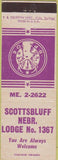 Matchbook Cover - Matchbook Cover Elks Club Scottsbluff NE