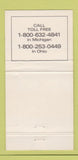 Matchbook Cover - American Commercial Insurance Grand Rapids MI 30 Strike