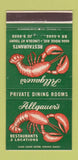 Matchbook Cover - Allgauer's Restaurants Chicago IL 30 Strike