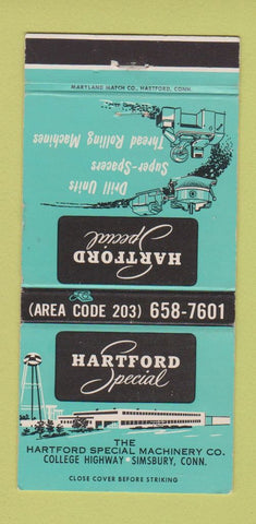 Matchbook Cover - Hartford Special Drill Simsbury CT 30 Strike