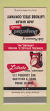 Matchbook Cover - Latrobe Steel PA Jack Naylor Hartford CT 30 Strike