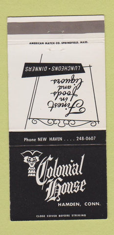 Matchbook Cover - Colonial House Hamden CT restaurant 30 Strike