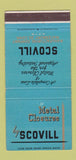 Matchbook Cover - Scovill Metal Closures Waterbury CT 30 Strike