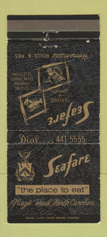 Matchbook Cover - Seafare Restaurant Nags Head N 30 Strike