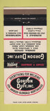 Matchbook Cover - Gordon Duff Welding Supply Los Angeles Glendale CA 30 Strike