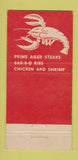 Matchbook Cover - Al Faber's Cocktails Chicago IL 30 Strike