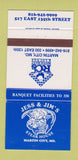 Matchbook Cover - Jess & Jim's Steak House Martin City MO 30 Strike