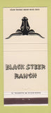 Matchbook Cover - Black Steer Ranch Absecon NJ 30 Strike