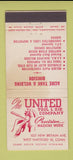 Matchbook Cover - United Tool and Die West Hartford CT WEAR 30 Stick