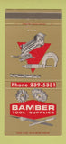 Matchbook Cover - Bamber Tool Supply North Haven CT 30 Strike