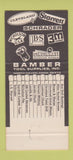 Matchbook Cover - Bamber Tool Supply North Haven CT 30 Strike