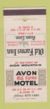 Matchbook Cover - Avon Old Farms Motel Avon CT 30 Strike