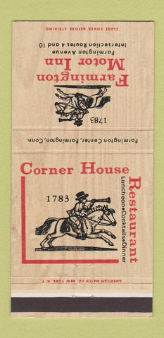 Matchbook Cover - Farmington Motor Inn CT 30 Strike