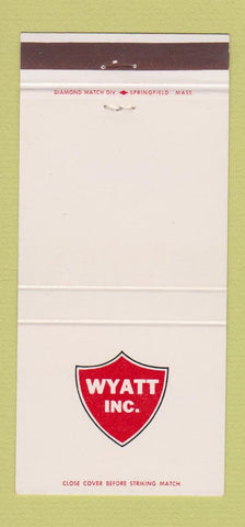 Matchbook Cover - Wyatt Tanker Facilities New Haven CT 30 Strike