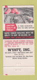 Matchbook Cover - Wyatt Tanker Facilities New Haven CT 30 Strike
