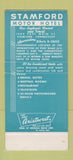 Matchbook Cover - Stamford Motor Hotel Stamford CT 30 Strike