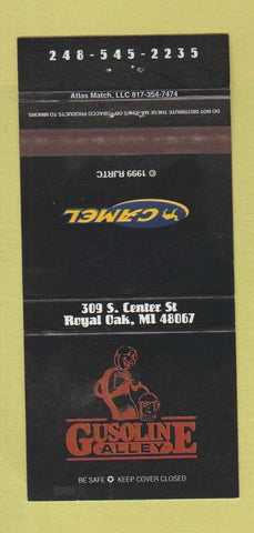Matchbook Cover - Gusoline Alley Royal Oak MI Camel Cigarettes 30 Strike