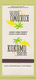 Matchbook Cover - Kokomo Beach Bar Holiday Isle Florida Keys FL 30 Strike