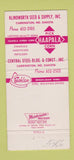 Matchbook Cover - Klindworth Seed Farms Carrington ND 30 Strike