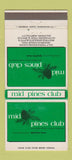 Matchbook Cover - Mid Pines Club Golf Southern Pines NC 30 Strike