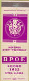 Matchbook Cover - Matchbook Cover Elks Club Sitka AK