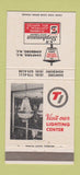 Matchbook Cover - Lighting Stephenson Plumbing Sanford Asheboro NC 30 Strike
