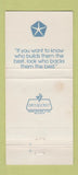 Matchbook Cover - South Boulevard Chrysler Plymouth Charlotte NC 30 Strike
