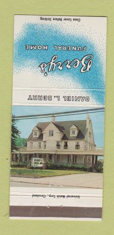 Matchbook Cover - Berry's Funeral Home Cleveland OH Ambulance 30 Strike