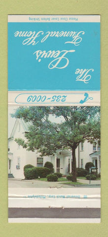 Matchbook Cover - Lewis Funeral Home Moorestown NJ 30 Strike