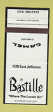 Matchbook Cover - Bastille Cafe Detroit MI Camel Cigarettes 30 Strike