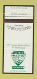 Matchbook Cover - Hunters Cocktails West Hollywood CA Camel Cigarettes 30 Strike