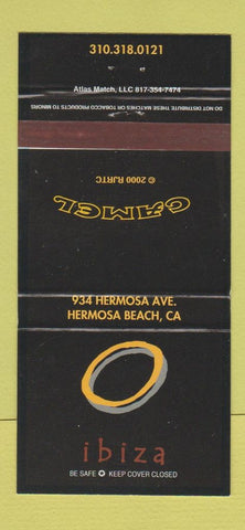 Matchbook Cover - Camel Cigarettes Ibiza Hermosa Beach CA 30 Strike