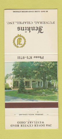 Matchbook Cover - Jenkins Funeral Home Westlake OH 30 Strike
