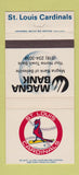 Matchbook Cover - St Louis Cardinals Baseball Bank Belleville IL 30 Strike