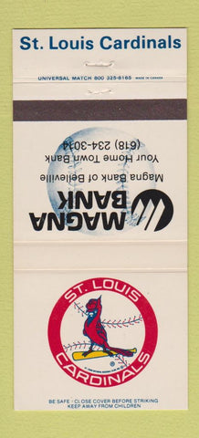 Matchbook Cover - St Louis Cardinals Baseball Bank Belleville IL 30 Strike