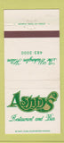 Matchbook Cover - Ashby's Restaurant Washington Hilton 30 Strike