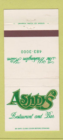 Matchbook Cover - Ashby's Restaurant Washington Hilton 30 Strike