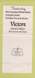 Matchbook Cover - Quality Inn Boise ID 30 Strike