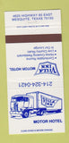 Matchbook Cover - Villa Inn Motor Hotel Mesquite TX 30 Strike