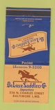 Matchbook Cover - DeLuxe Saddlery Saddles Baltimore MD WEAR 30 Strike
