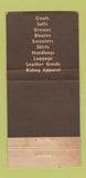 Matchbook Cover - DeLuxe Saddlery Saddles Baltimore MD WEAR 30 Strike