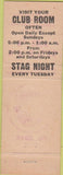 Matchbook Cover - Matchbook Cover Elks Club Winner SD