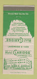 Matchbook Cover - Hotel Claridge Lakewood NH 30 Strike